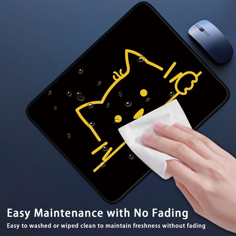 Flodirise Non-Slip Mouse Pad Small Mousepad for Computer, Laptop, Gamer, Cat Pattern, 8x10 inch - Image 5